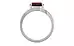 Sterling Silver Hessonite Garnet Ring Prime Quality (R2)
