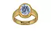 Gold Ceylon Blue Sapphire Ring Fine Quality (R3)