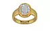 Gold Ceylon White Sapphire Ring Rare Quality (R3)