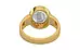 Gold Ceylon White Sapphire Ring Rare Quality (R3)