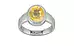 Sterling Silver Ceylon Yellow Sapphire Ring Prime Quality (R3)