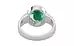 Sterling Silver Emerald Ring Rare Quality (R3)