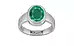 Sterling Silver Emerald Ring Rare Quality (R3)