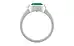 Sterling Silver Emerald Ring Rare Quality (R3)