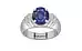 Sterling Silver Thailand Blue Sapphire Ring Fine Quality (R4)