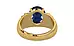 Gold Thailand Blue Sapphire Ring Limited Quality (R4)