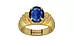 Gold Thailand Blue Sapphire Ring Limited Quality (R4)