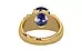 Gold Thailand Blue Sapphire Ring Prime Quality (R4)