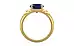 Gold Thailand Blue Sapphire Ring Prime Quality (R4)