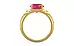 Gold Ruby Ring Fine Quality (R4)