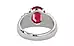 Sterling Silver Ruby Ring Limited Quality (R4)
