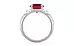 Sterling Silver Ruby Ring Limited Quality (R4)