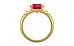 Gold Ruby Ring Prime Quality (R4)