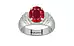 Sterling Silver Ruby Ring Rare Quality (R4)