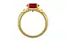 Gold Ruby Ring Rare Quality (R4)