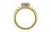 Gold Ceylon Blue Sapphire Ring Fine Quality (R4)