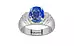 Sterling Silver Ceylon Blue Sapphire Ring Limited Quality (R4)