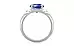 Sterling Silver Ceylon Blue Sapphire Ring Limited Quality (R4)