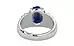 Sterling Silver Ceylon Blue Sapphire Ring Limited Quality (R4)