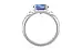 Sterling Silver Ceylon Blue Sapphire Ring Prime Quality (R4)