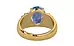 Gold Ceylon Blue Sapphire Ring Prime Quality (R4)
