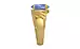Gold Ceylon Blue Sapphire Ring Prime Quality (R4)