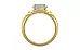 Gold Ceylon White Sapphire Ring Limited Quality (R4)