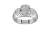 Sterling Silver Ceylon White Sapphire Ring Prime Quality (R4)