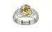 Sterling Silver Ceylon Yellow Sapphire Ring Fine Quality (R4)