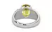 Sterling Silver Ceylon Yellow Sapphire Ring Limited Quality (R4)