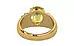 Gold Ceylon Yellow Sapphire Ring Limited Quality (R4)