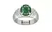Sterling Silver Emerald Ring Fine Quality (R4)
