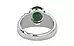 Sterling Silver Emerald Ring Fine Quality (R4)