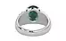 Sterling Silver Emerald Ring Prime Quality (R4)