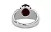 Sterling Silver Hessonite Garnet Ring Fine Quality (R4)