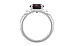 Sterling Silver Hessonite Garnet Ring Fine Quality (R4)