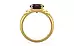 Gold Hessonite Garnet Ring Fine Quality (R4)