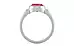 Sterling Silver Ruby Ring Fine Quality (R6)