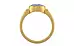 Gold Ceylon Blue Sapphire Ring Fine Quality (R6)