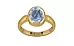 Gold Ceylon Blue Sapphire Ring Fine Quality (R6)