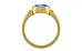 Gold Ceylon Blue Sapphire Ring Prime Quality (R6)