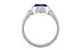 Sterling Silver Ceylon Blue Sapphire Ring Rare Quality (R6)
