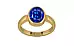 Gold Ceylon Blue Sapphire Ring Rare Quality (R6)