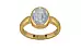 Gold Ceylon White Sapphire Ring Fine Quality (R6)