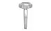 Sterling Silver Ceylon White Sapphire Ring Rare Quality (R6)