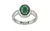 Sterling Silver Emerald Ring Fine Quality (R6)