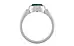 Sterling Silver Emerald Ring Fine Quality (R6)