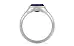 Sterling Silver Thailand Blue Sapphire Ring Fine Quality (R7)