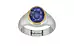 Goldcap Thailand Blue Sapphire Ring Fine Quality (R7)