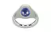 Goldcap Thailand Blue Sapphire Ring Fine Quality (R7)